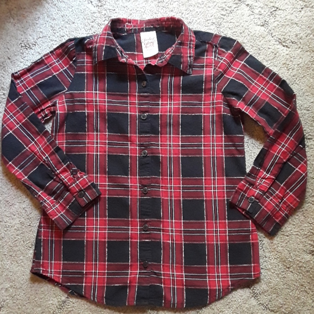 Girls plaid shirt